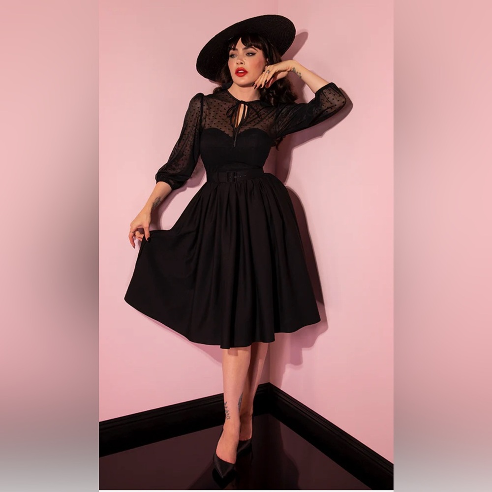 Vixen Micheline Pitt Frenchie Swing dress EUC